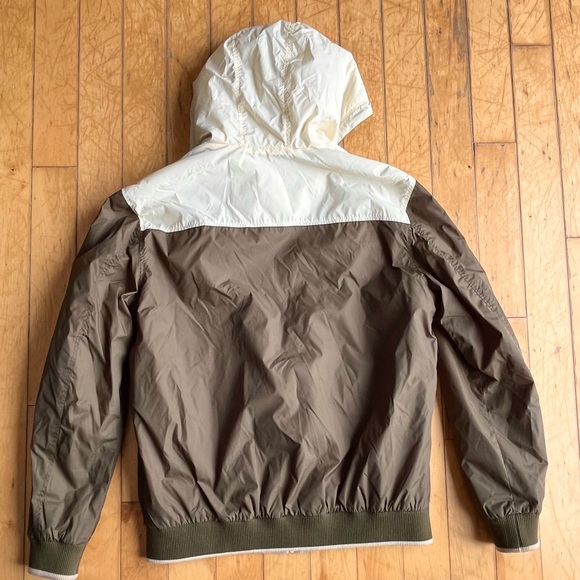 Jack & Jones J&J75 Hooded Bomber Olive and Cream Jacket Coat Size XL - Picture 5 of 7